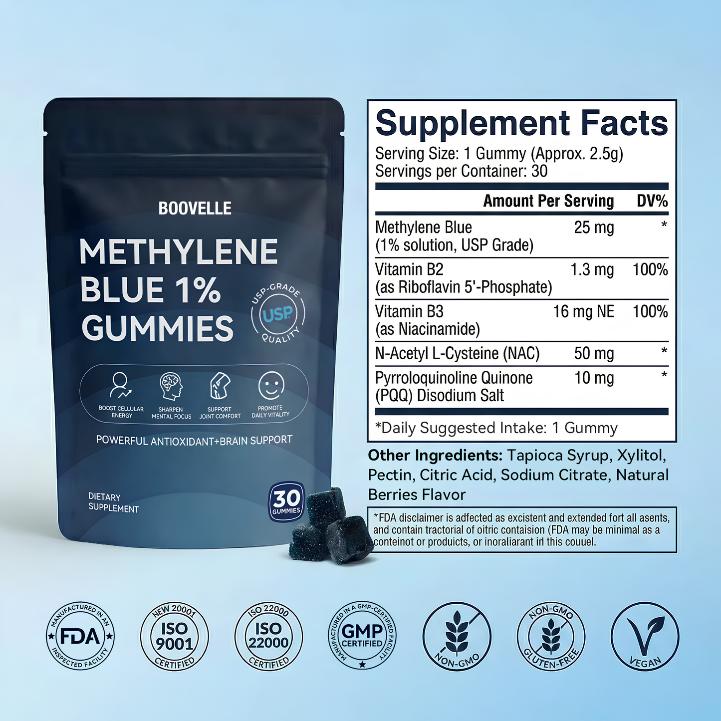 Boovelle™ Methylene Blue Gummies