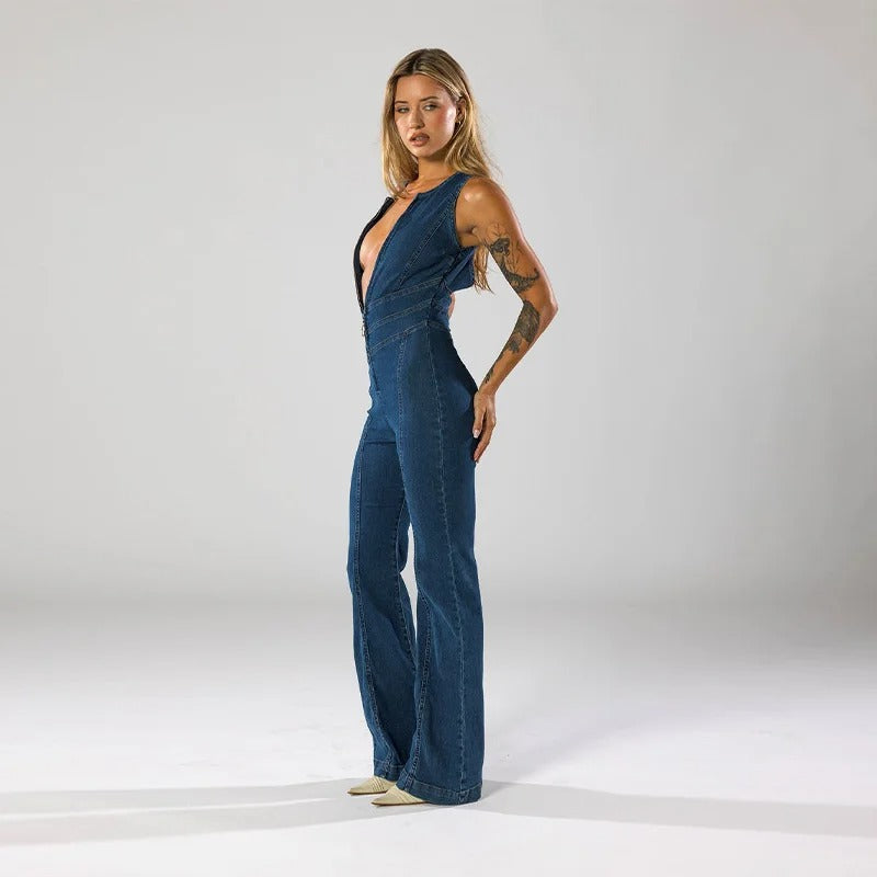 Signature Denim Jumpsuit