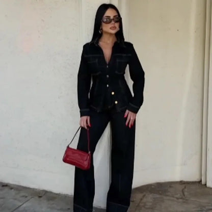 Midnight Muse Denim Set