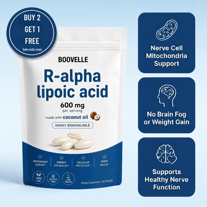 Boovelle™ R-Alpha Lipoic Acid — 600mg Pure R-Form Softgels