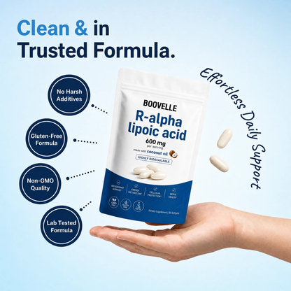 Boovelle™ R-Alpha Lipoic Acid — 600mg Pure R-Form Softgels