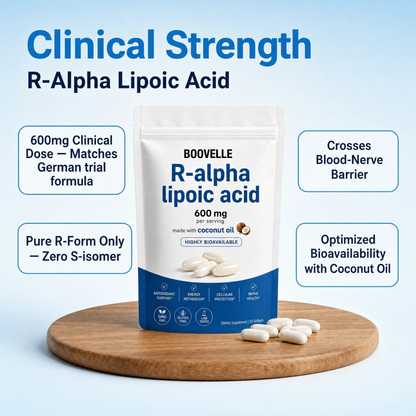 Boovelle™ R-Alpha Lipoic Acid — 600mg Pure R-Form Softgels