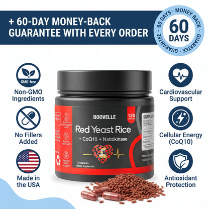 Boovelle™ Red Yeast Rice with Nattokinase & CoQ10