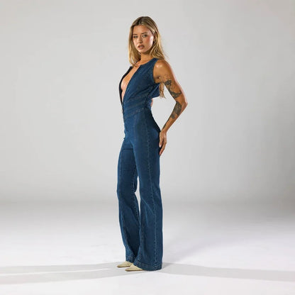 Signature Denim Jumpsuit
