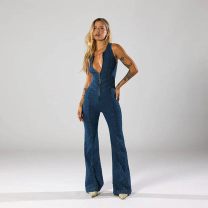 Signature Denim Jumpsuit
